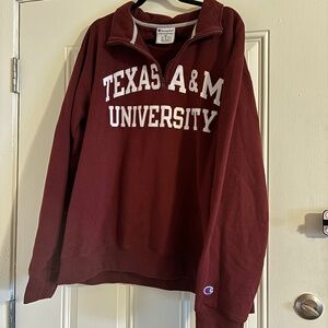 Texas A&M University Champion Half- Zip Sweater